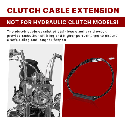For Harley Touring 2021-2023 14/16 Inch Extended Cables Set without ABS