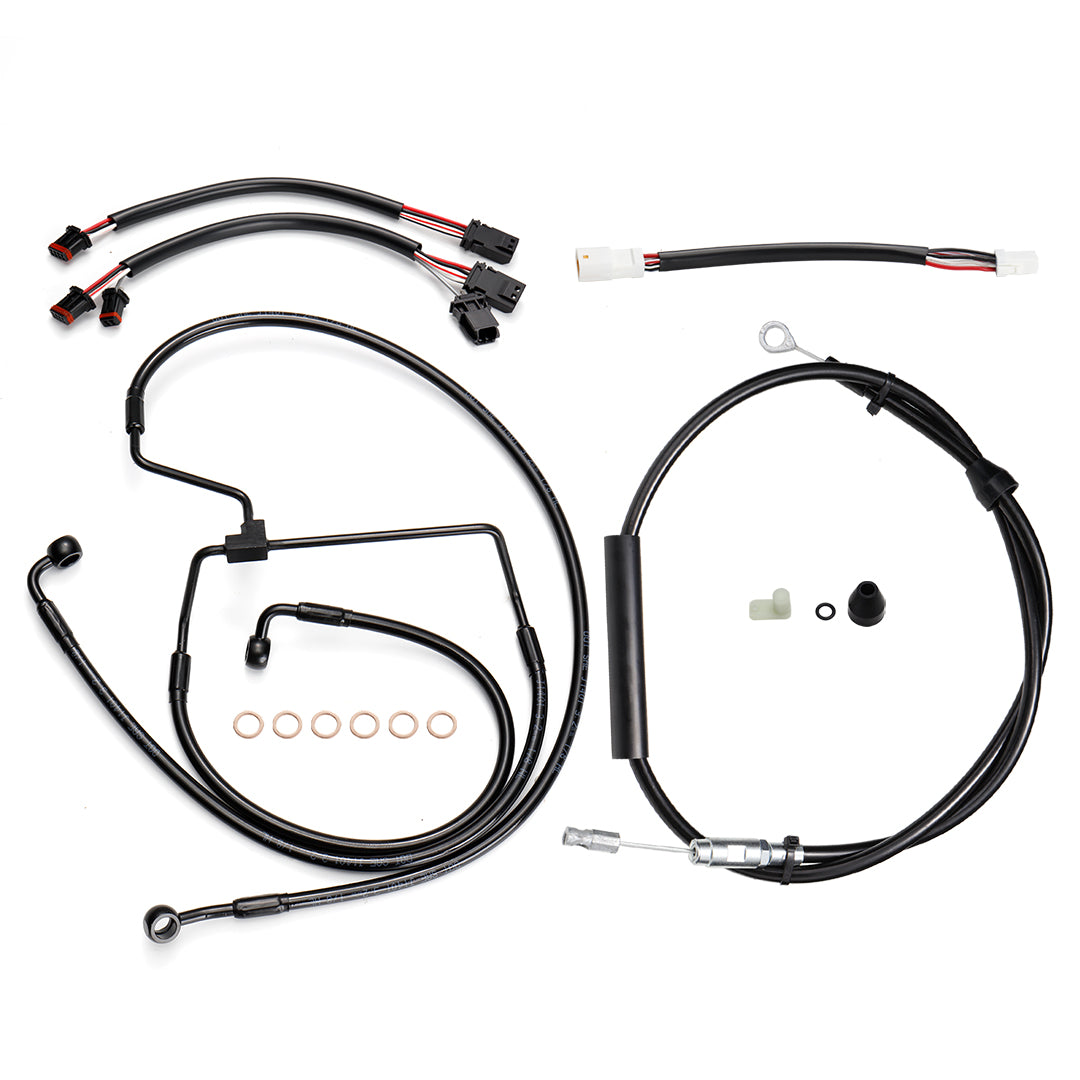 For Harley Touring 2021-2023 14/16 Inch Extended Cables Set without ABS