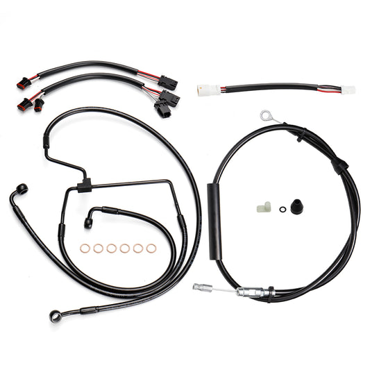 For Harley Touring 2021-2023 14/16 Inch Extended Cables Set without ABS