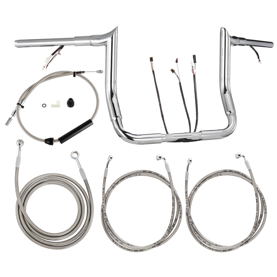 For Harley Touring 2021-2023 Meathook Prewired Handlebars with ABS