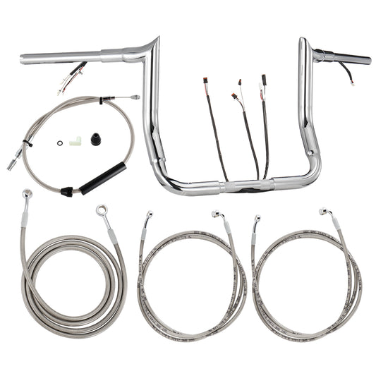 For Harley Touring 2021-2023 Meathook Prewired Handlebars with ABS