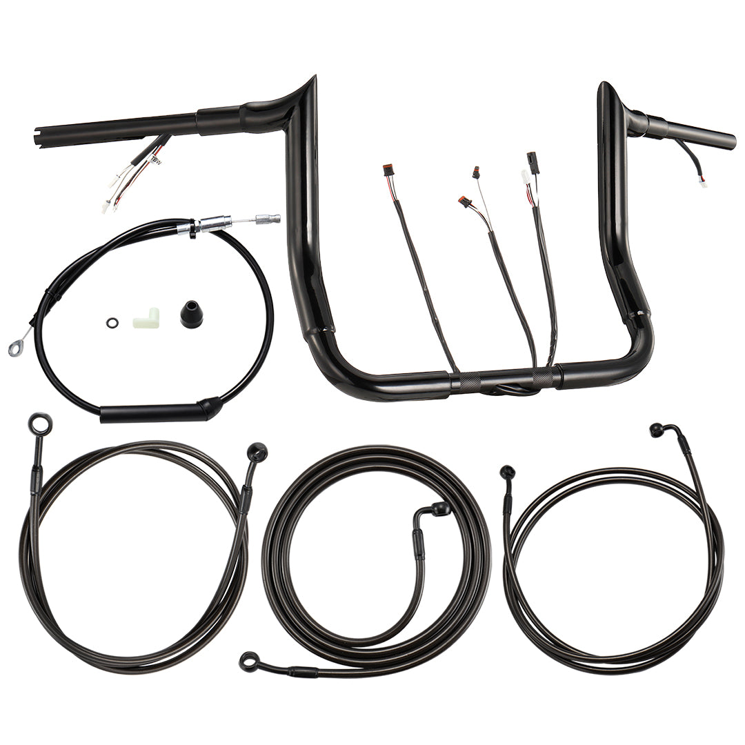 For Harley Touring 2021-2023 Meathook Prewired Handlebars with ABS
