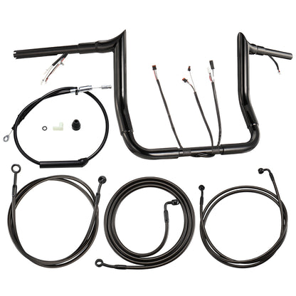 For Harley Touring 2021-2023 Meathook Prewired Handlebars with ABS
