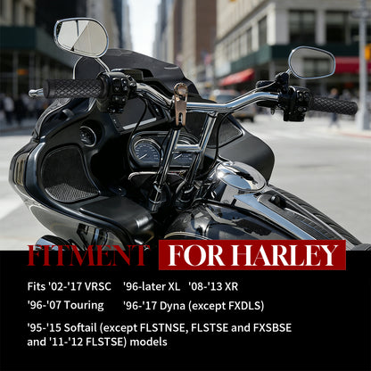 For Harley Touring Cable Throttle 1 Inch Hand Grips