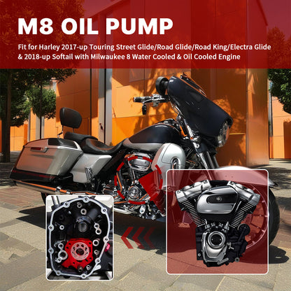 For Harley Touring/Softail 2017-Later Milwaukee 8 Oil Pump