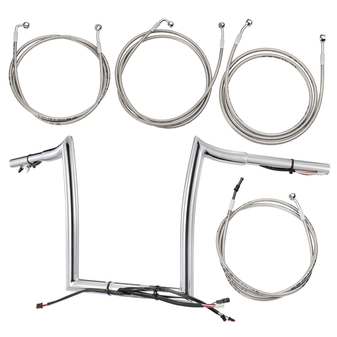 For Harley Road Glide 2017-2020 Prewired Handlebars with ABS