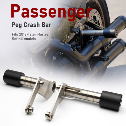 For Softail 2018-Later Passenger Peg Crash Bar