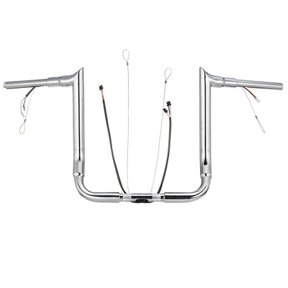 For Harley Touring 2014-2023 Meathook Prewired Handlebars with CAN-Bus Wire and Guiding Line