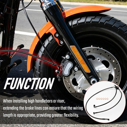 Front Brake Line for Harley 2008-2017 Dyna without ABS brakes