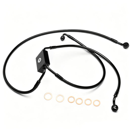 Front Brake Line for Harley 2008-2024 Dyna Softail with ABS