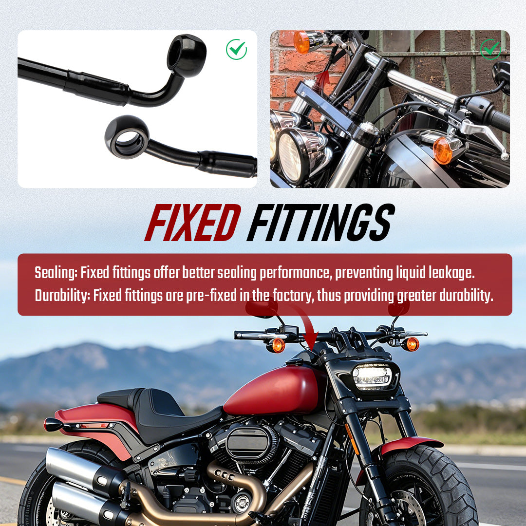 Front Brake Line for Harley 2008-2024 Dyna Softail with ABS