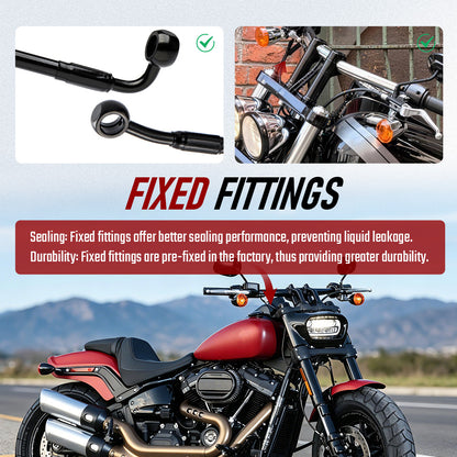 Front Brake Line for Harley 2008-2024 Dyna Softail with ABS