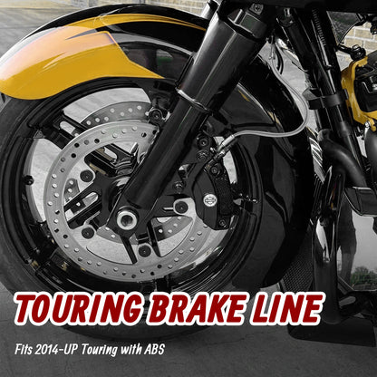 Front Brake Line Oil Hose for Harley 2014-Later Touring with ABS