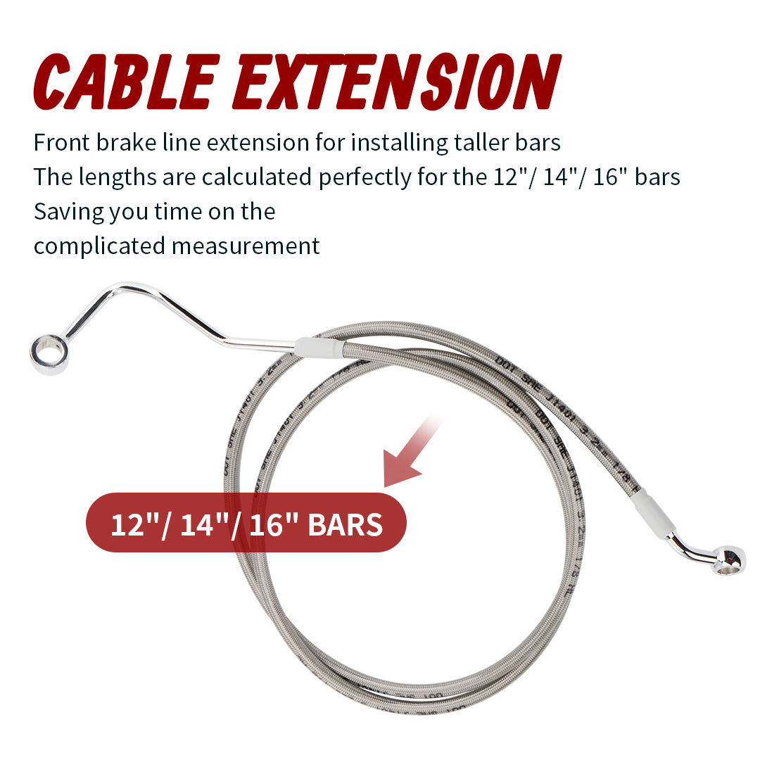 Front Brake Line Oil Hose for Harley 2014-Later Touring with ABS