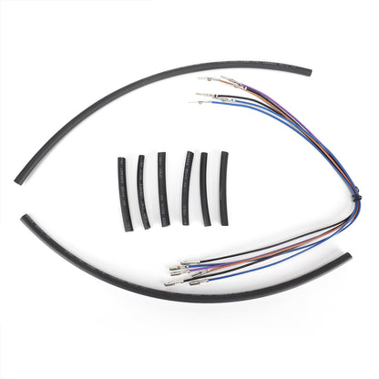 Front Turn Signals Extension 6 Wire Harness Kit for Harley 1996-Later All models