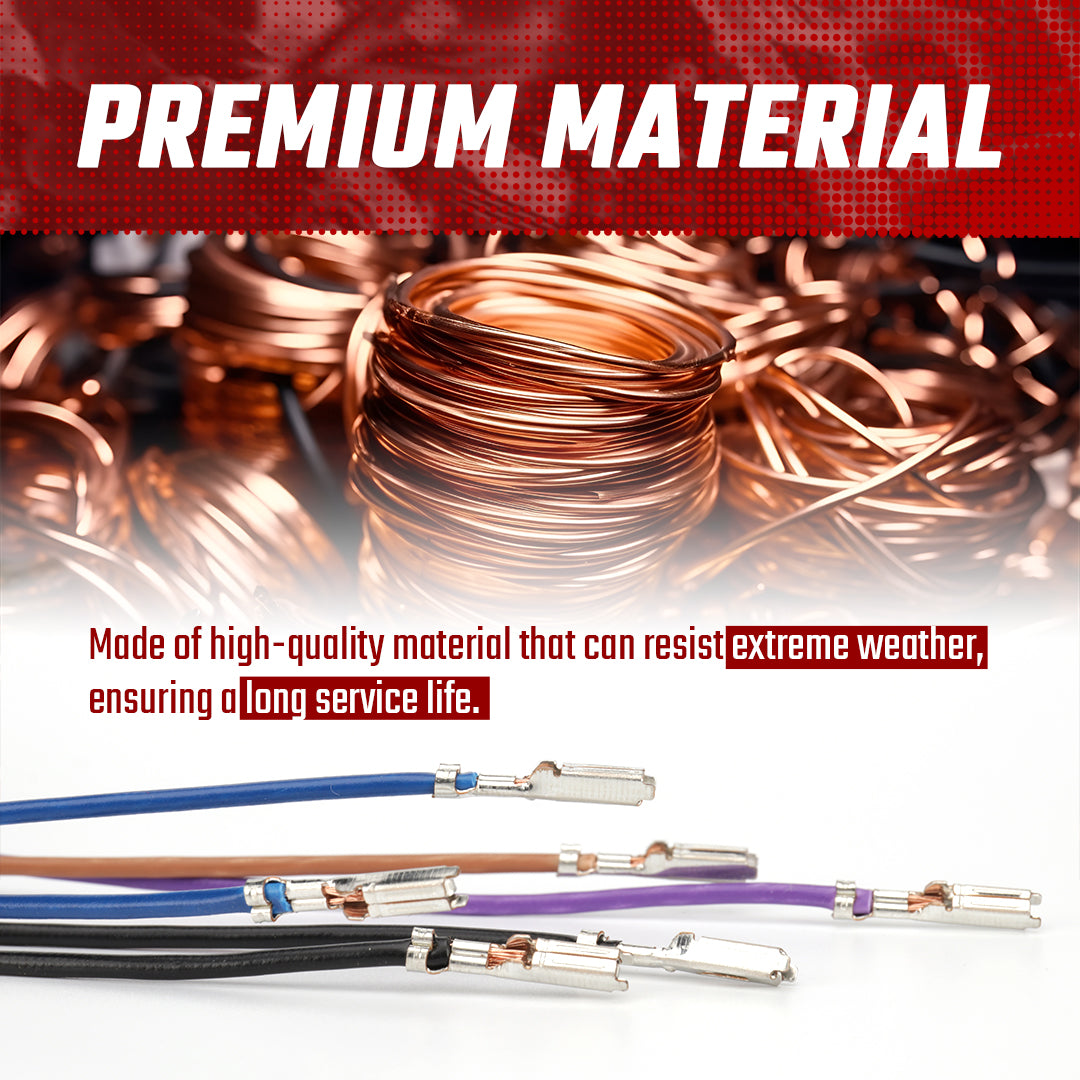 Front Turn Signals Extension 6 Wire Harness Kit for Harley 1996-Later All models