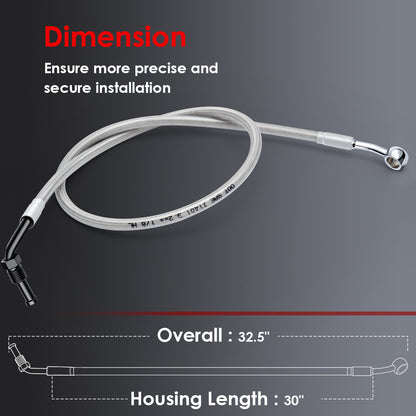 Front Upper Brake Line Hydraulic Oil Hose for Harley Softail 2018-Later