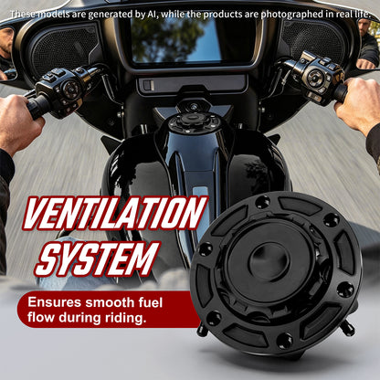 Fuel Gas Cap for Harley Touring 2024-2026