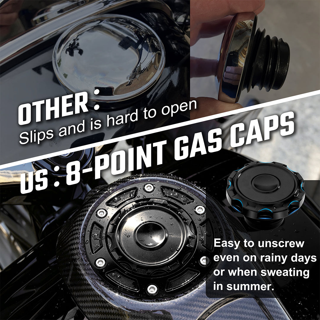 Fuel Gas Cap for Harley Touring 2024-2026