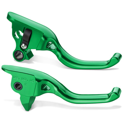 Hand Control Brake & Clutch Lever Touring Shorty Hands 3-Finger Levers Kit for Harley 2008-2023 with CNC 6061 Aluminum