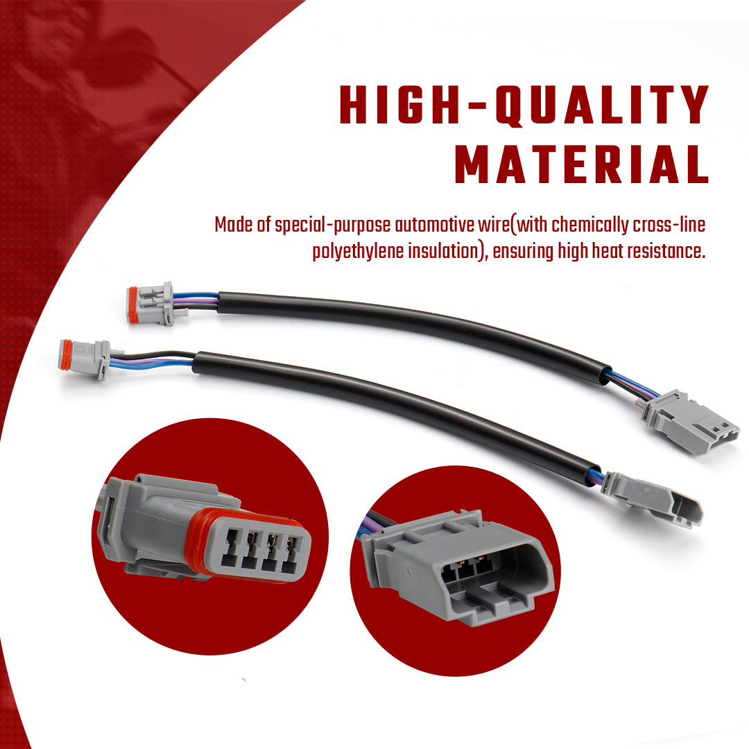 Handlebar Front Plug & Play Turn Signals Extension Wire Harness Kit for Harley Dyna Softail Sportster 2016-Later