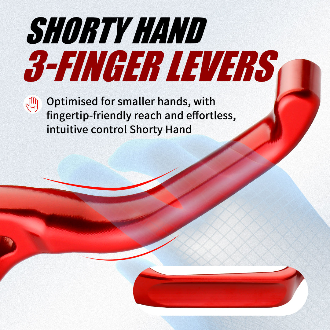 Hands 3-Finger Levers Kit for Harley 2017-2020 Touring with Hand Control Brake & Clutch Lever