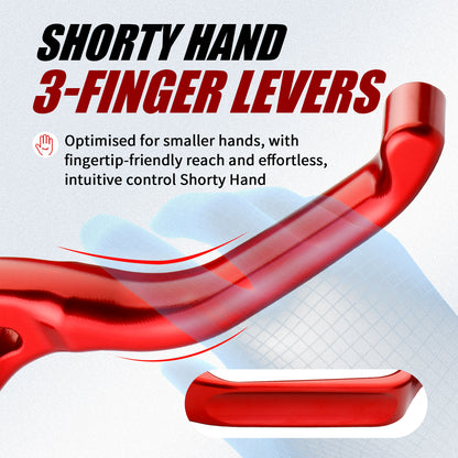 Hands 3-Finger Levers Kit for Harley 2017-2020 Touring with Hand Control Brake & Clutch Lever