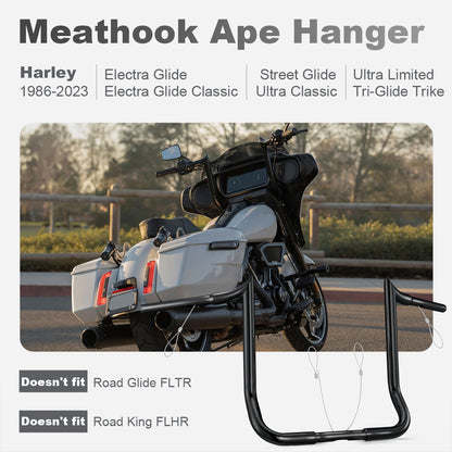 For Harley 1986-2023 Touring Handlebars with 8"/10"/12"/14"