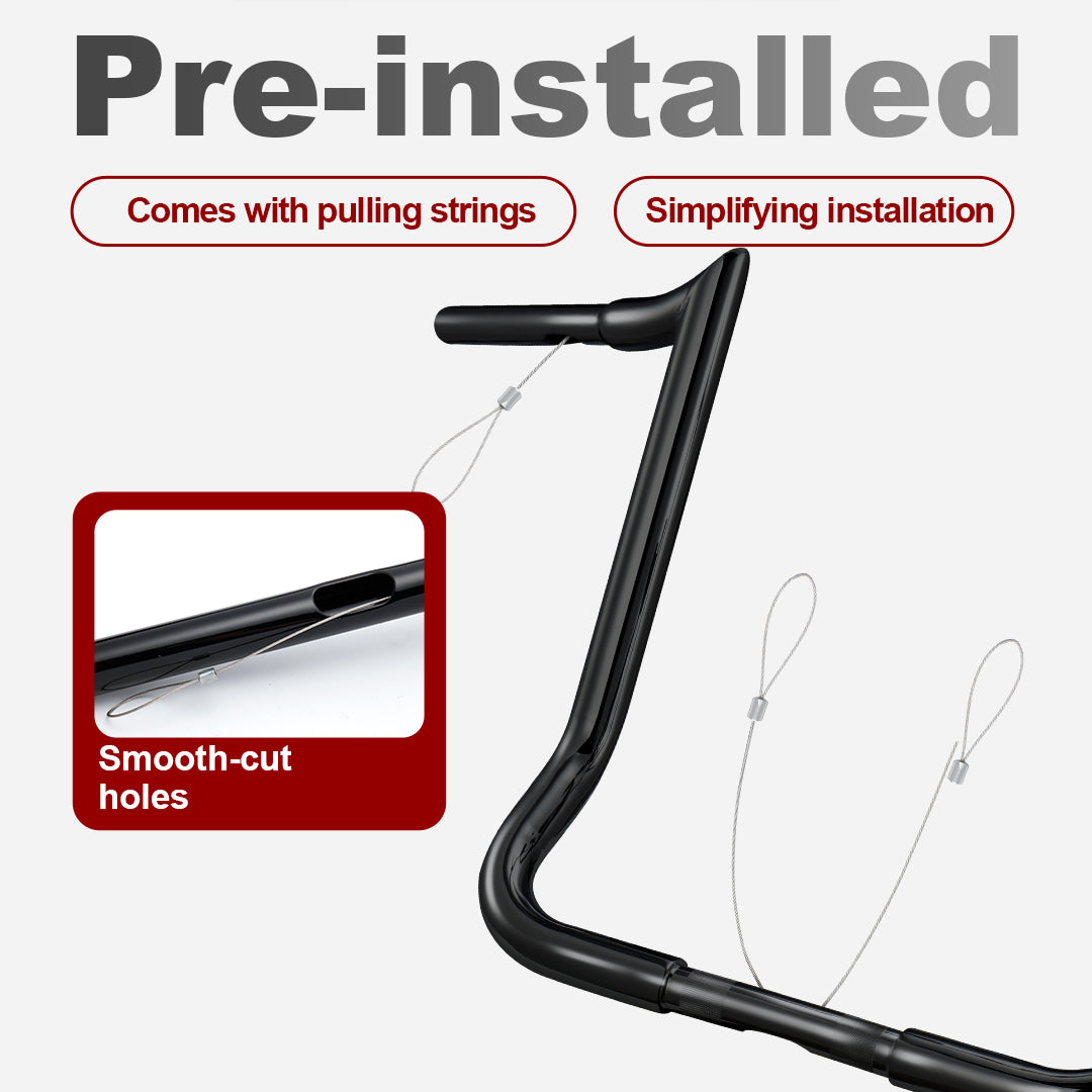 For Harley 1986-2023 Touring Handlebars with 8"/10"/12"/14"