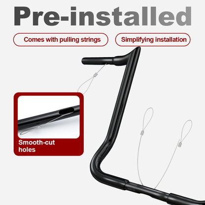 For Harley 1986-2023 Touring Handlebars with 8"/10"/12"/14"