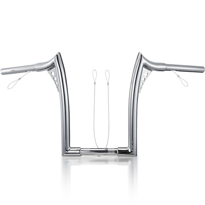 For Harley 1998-2013 1.25 inch fat Ape Hangers Meathook Bars