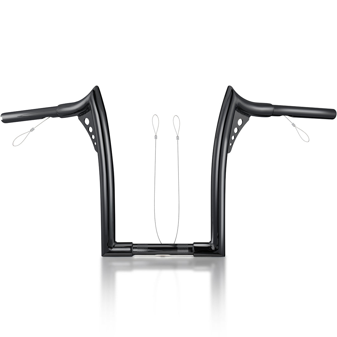 For Harley 1998-2013 1.25 inch fat Ape Hangers Meathook Bars