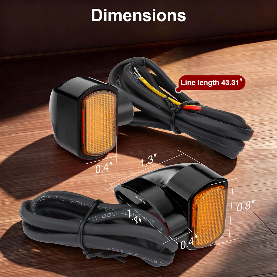 For Harley 2000-2023 Rear Led Turn Signal Light Mini Brake Running Lights