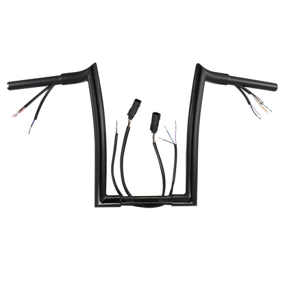 For Harley 2007-2013 1.25 Inch Meathook Pre-wired Handlebars