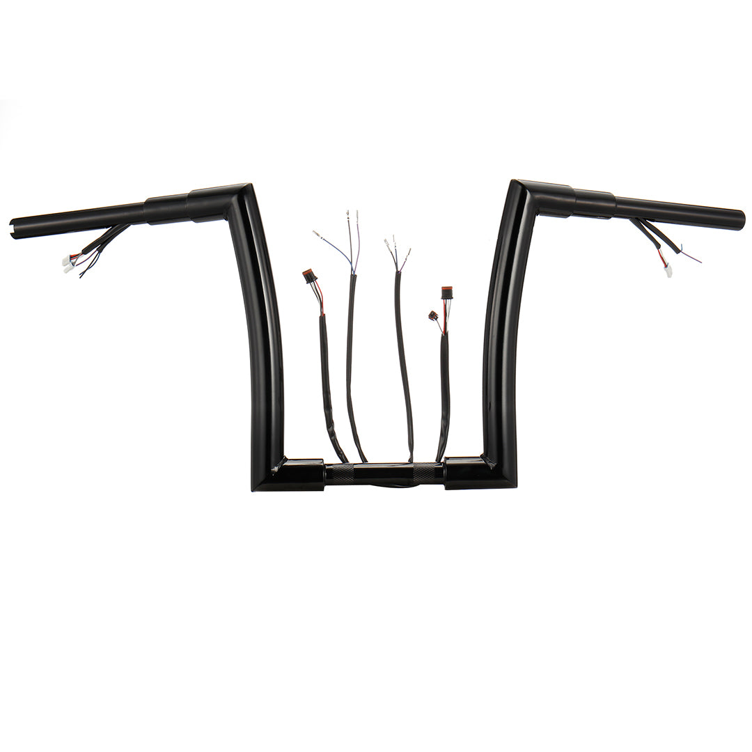 For Harley 2012-2017 Ape Hanger 1.5 Inch Meathook Pre-wired Handlebars