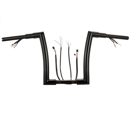 For Harley 2012-2017 Ape Hanger 1.5 Inch Meathook Pre-wired Handlebars
