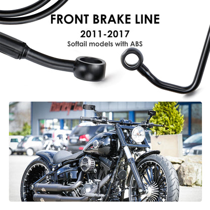 For Harley Softail 2011-2017 Front Brake Lines with ABS