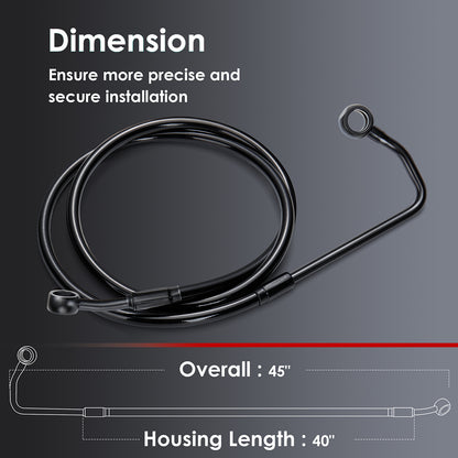 For Harley Softail 2011-2017 Front Brake Lines with ABS