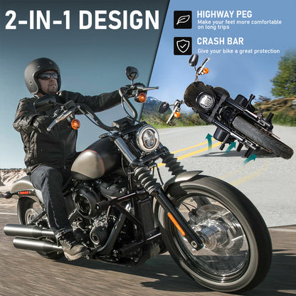 For Harley Softail 2018-2024 Engine Guard Highway Peg Front Crash Bar