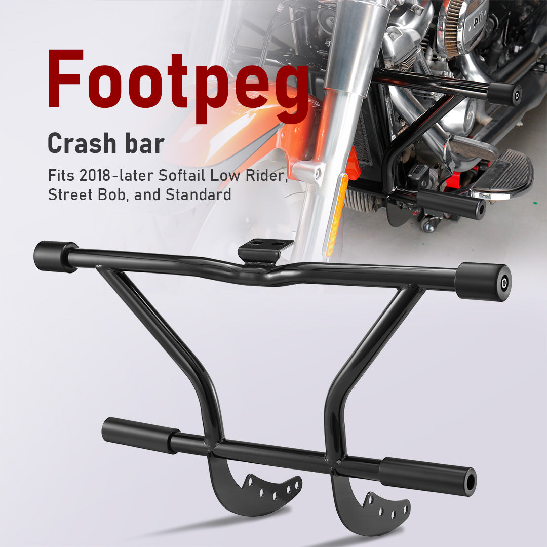 For Harley Softail 2018-2024 Engine Guard Highway Peg Front Crash Bar
