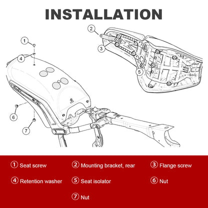 For Harley Softail 2018-Later One-Piece Seat