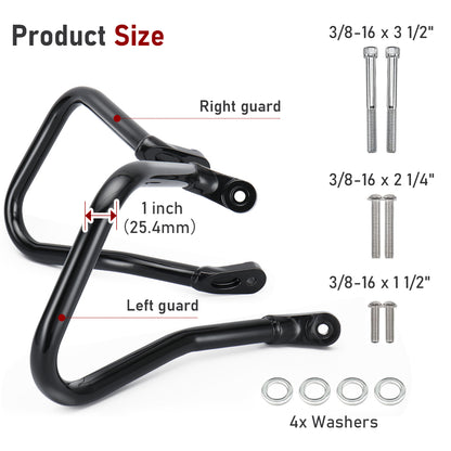 For Harley Softail 2018-Later Saddlebag Guard Crash Bar