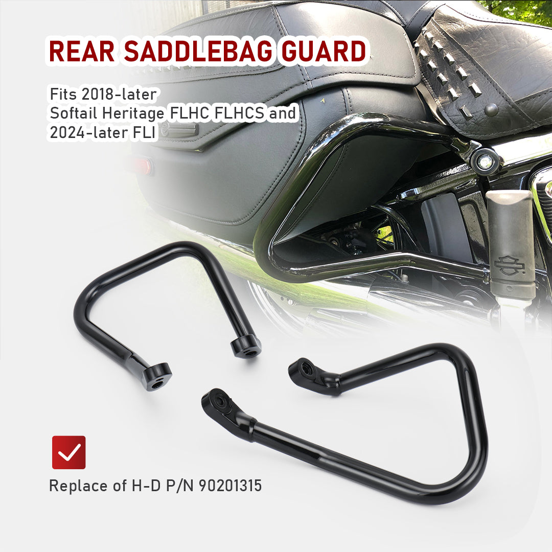 For Harley Softail 2018-Later Saddlebag Guard Crash Bar