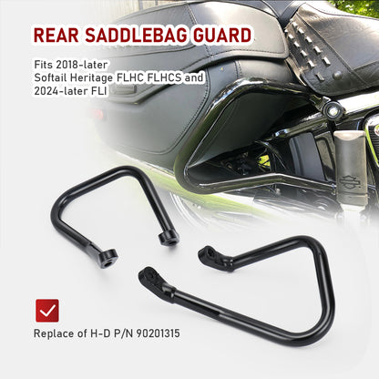 For Harley Softail 2018-Later Saddlebag Guard Crash Bar