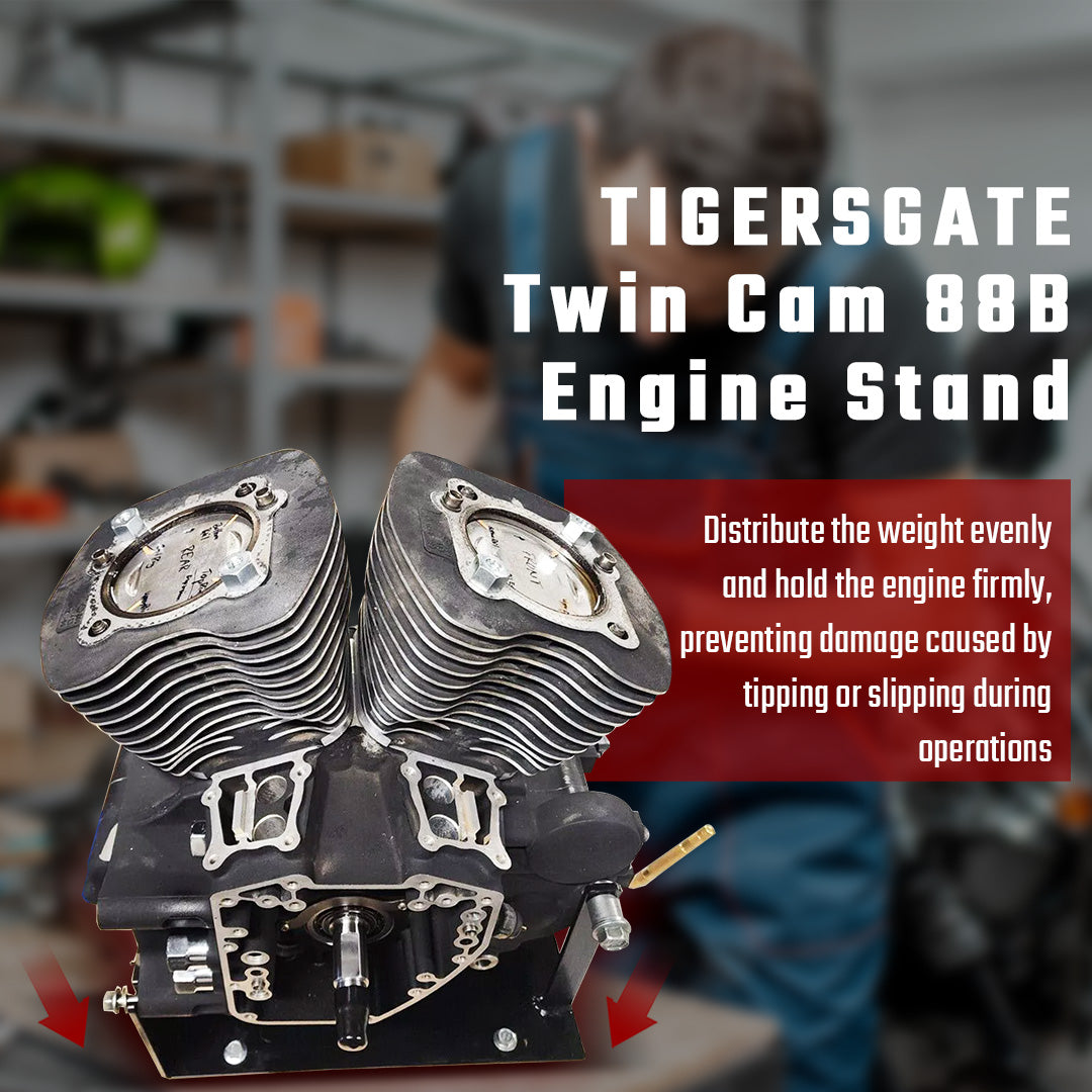 HD Twin Cam 88B Engine Stand Designed for 1999-2016 Harley Softail TC88B Models