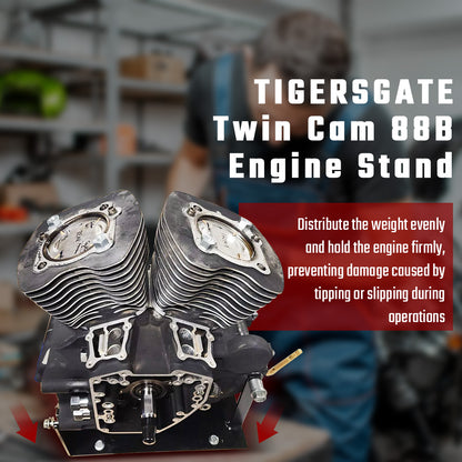 HD Twin Cam 88B Engine Stand Designed for 1999-2016 Harley Softail TC88B Models