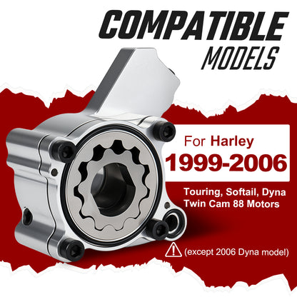 High Volume Oil Pump for Harley Twin Cam 88 Touring Softail Dyna (1999-2006)