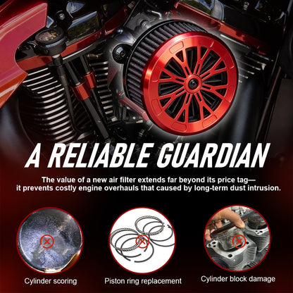 M8 Air Cleaner filter for Harley 2017-Later Touring Softail