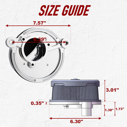 M8 Air Cleaner filter for Harley 2017-Later Touring Softail