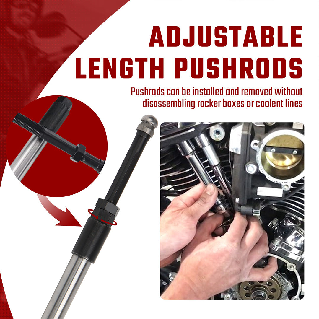M8 Pushrod Covers Kit for Harley Milwaukee-Eight Touring Softail Models 2017-Later